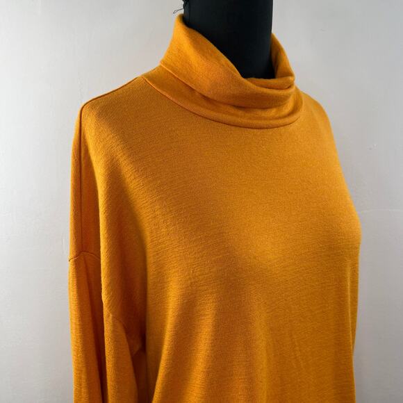 WILFRED Free Orange S Top Rayon Turtleneck Long Sleeves Pullover Regular Fit - Picture 5 of 9
